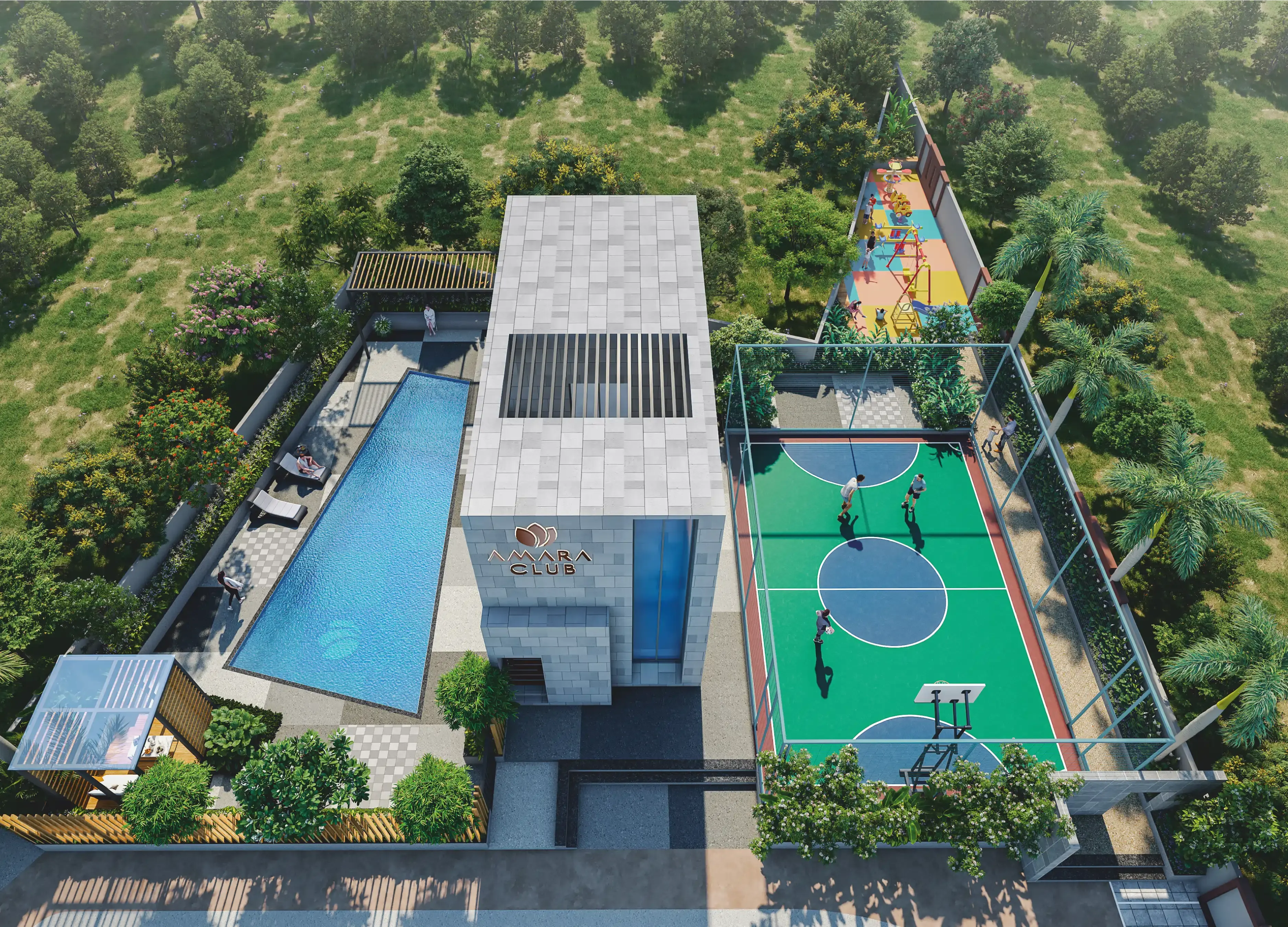 Amara – swimming pool and poolside deck